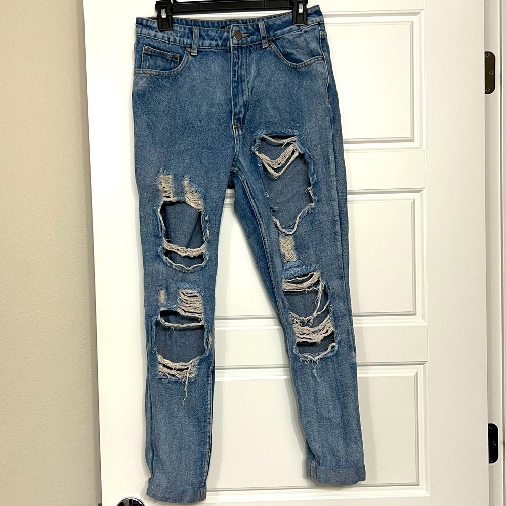 Nasty Gal distressed denim
